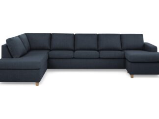 NEW YORK U-soffa XL Divan Höger Mörkblå