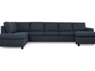 NEW YORK U-soffa XL Divan Höger Mörkblå
