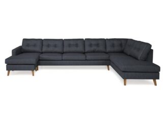 RIVALTA U-soffa Large med Divan Vänster Mörkblå