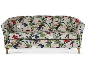 Spencer 3-sits soffa blommigt tyg